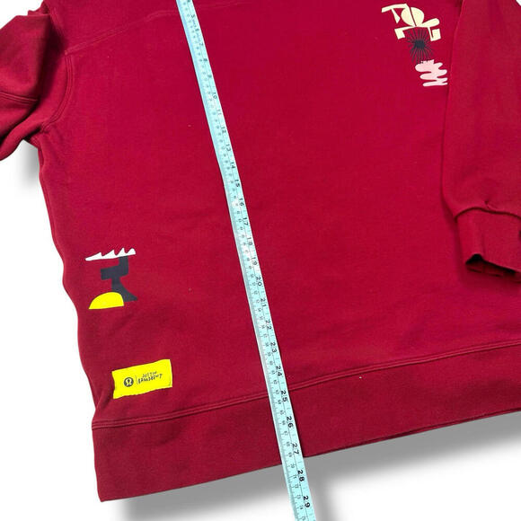 Lululemon Team Canada Perfectly Calgary Oversized Sweatshirt Justin Broadcast XL - Picture 10 of 10